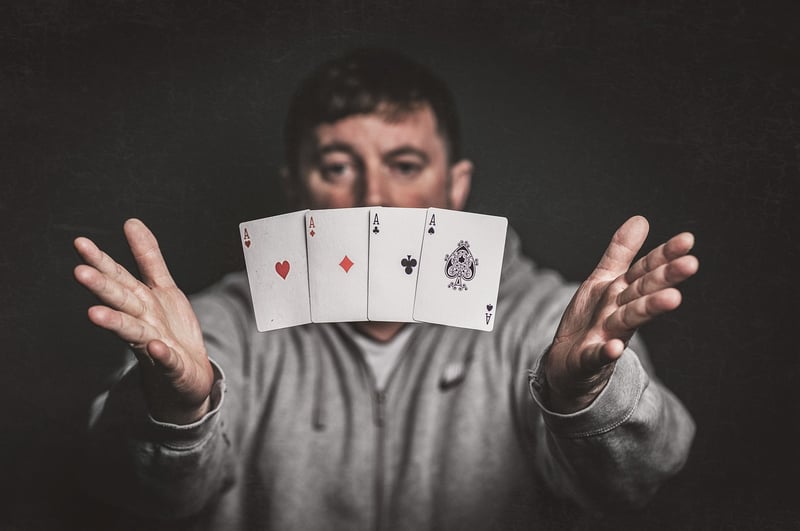 Magician performing illusion
